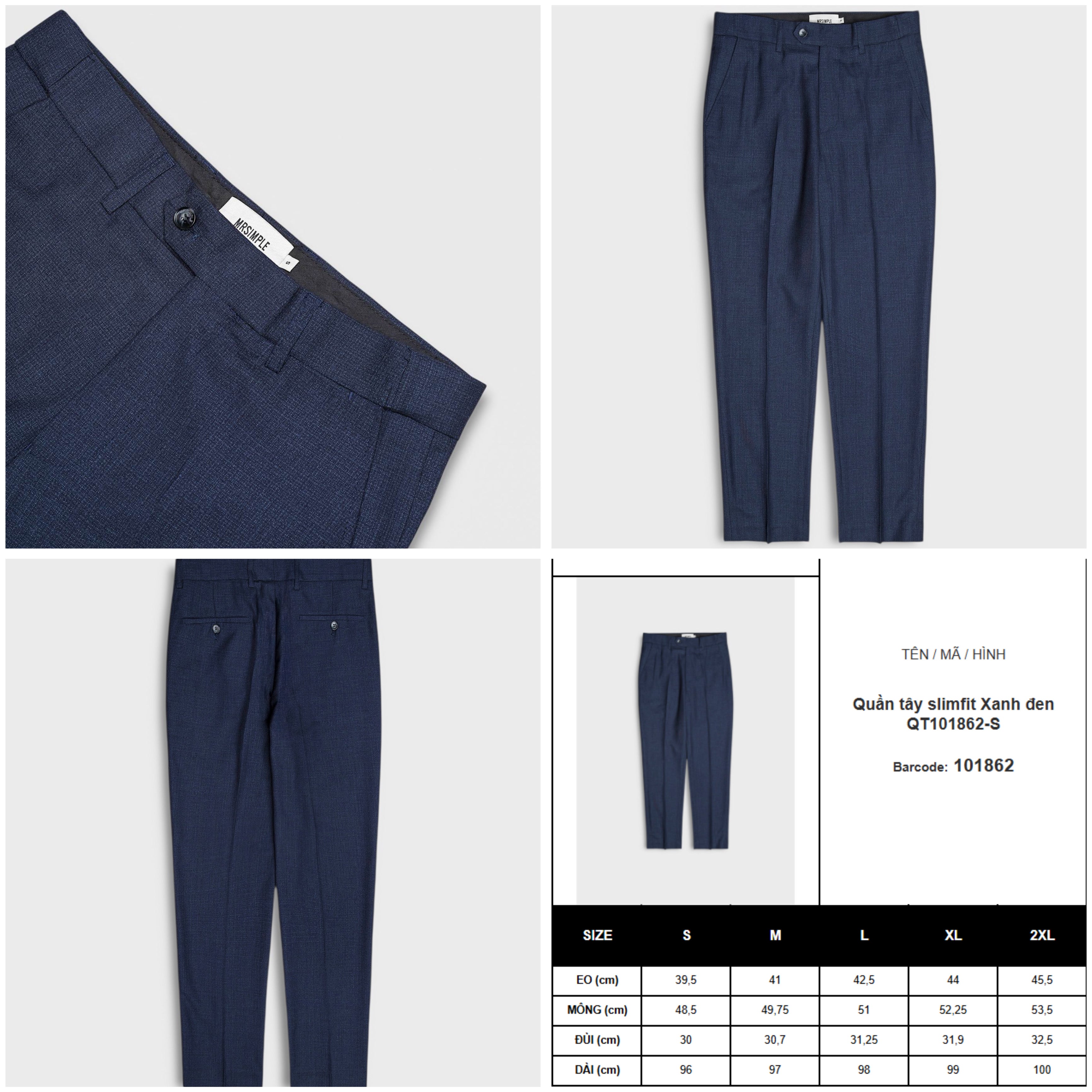 Quần tây slimfit