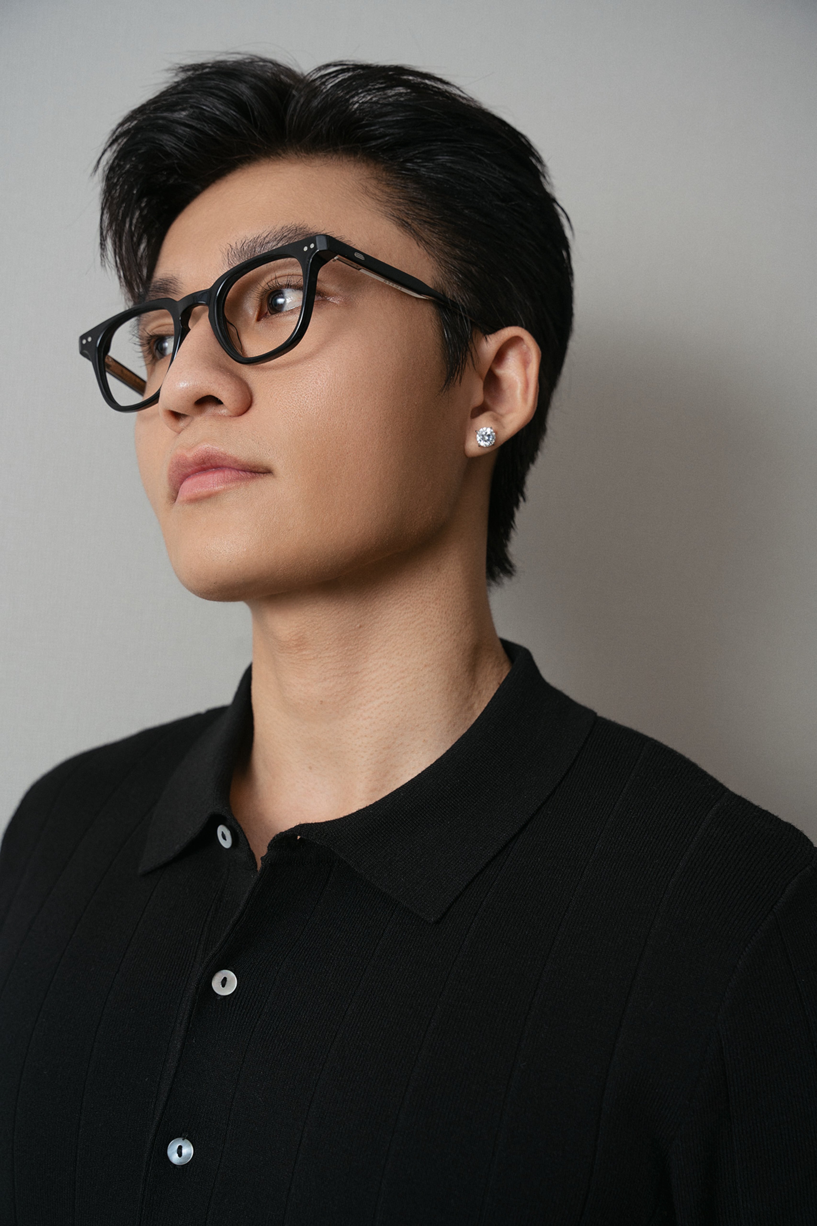 Áo thun có cổ dệt kim