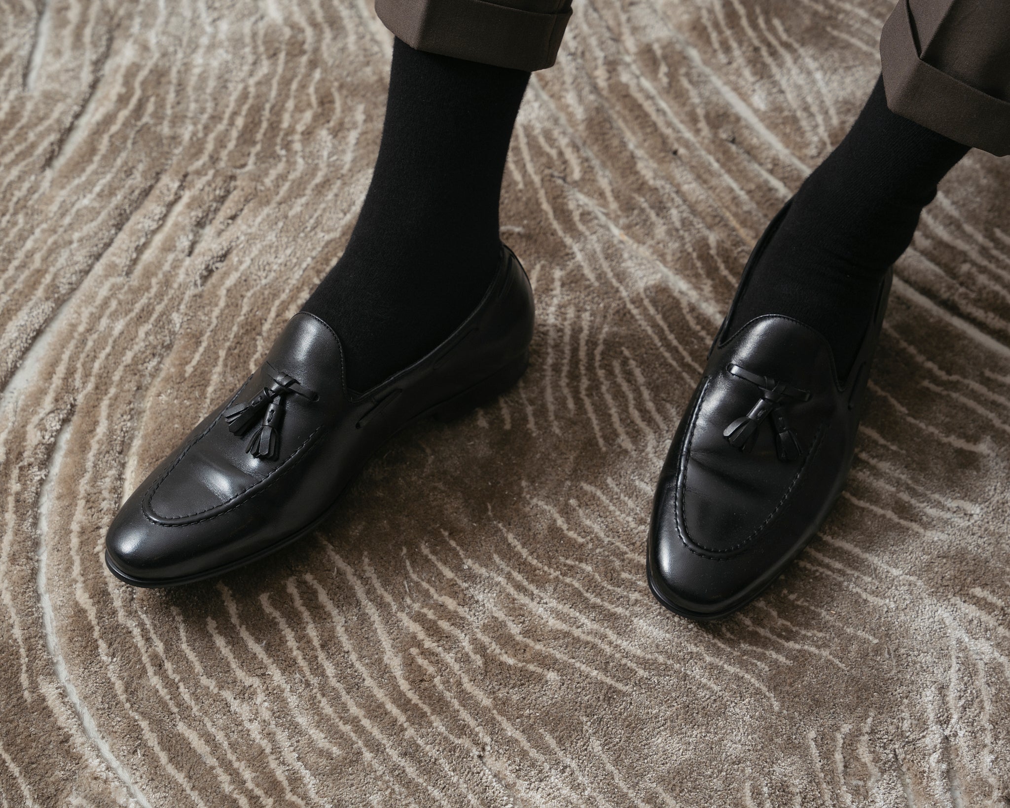Giày Loafer nơ đen