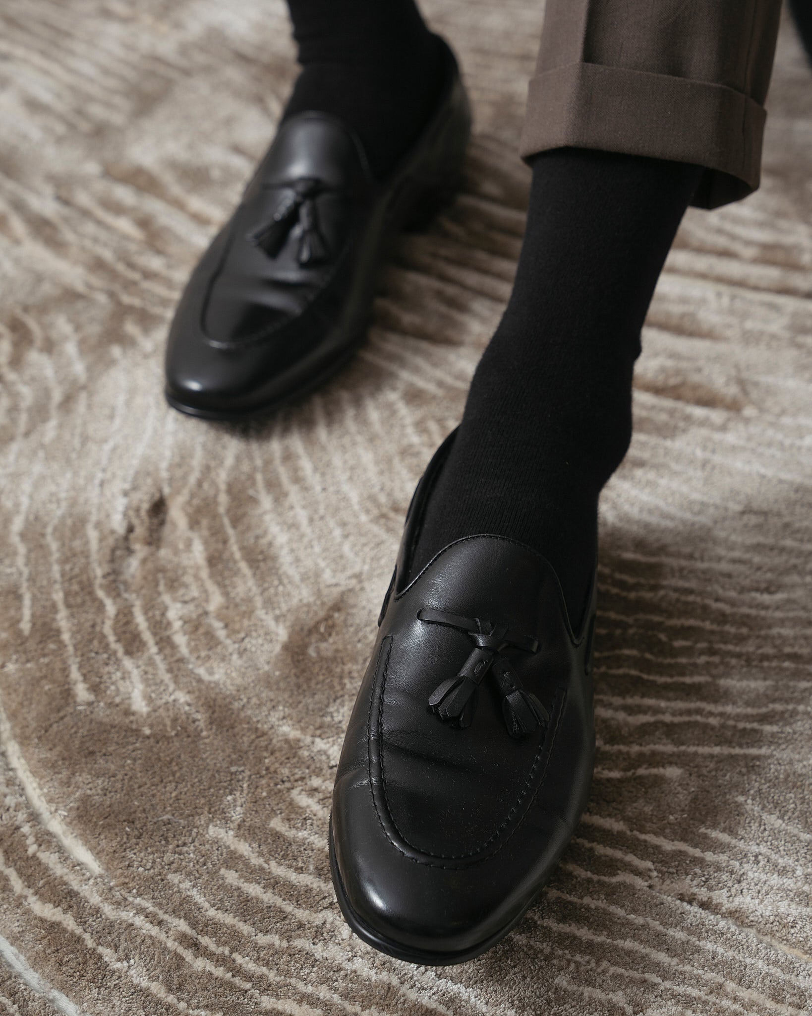 Giày Loafer nơ đen