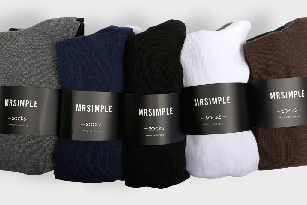 Combo 2 đôi vớ cổ cao A003-V97411