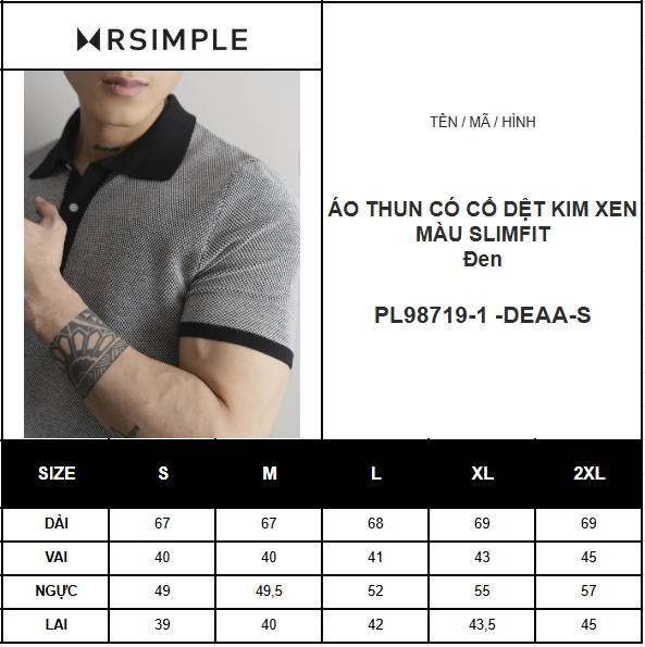 Áo thun có cổ dệt kim