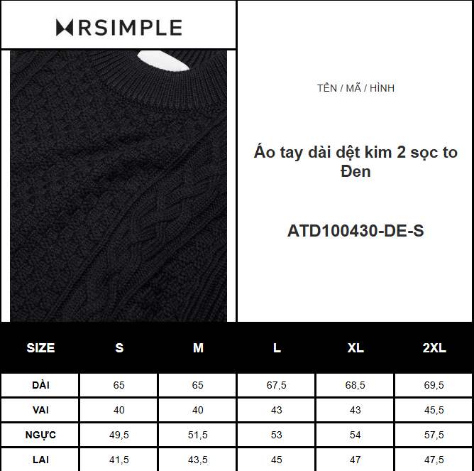 Áo tay dài dệt kim