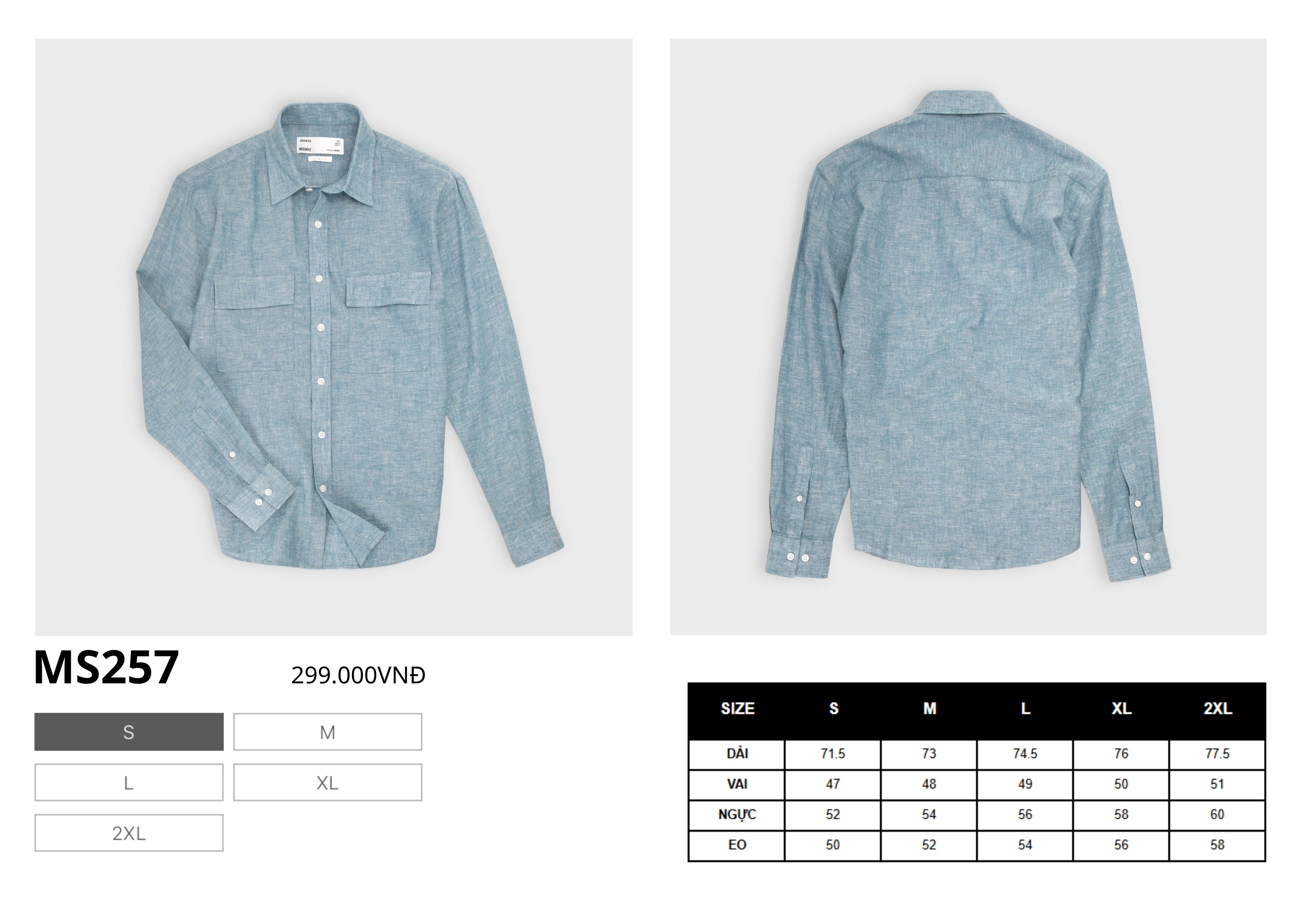 Áo sơ mi dài tay